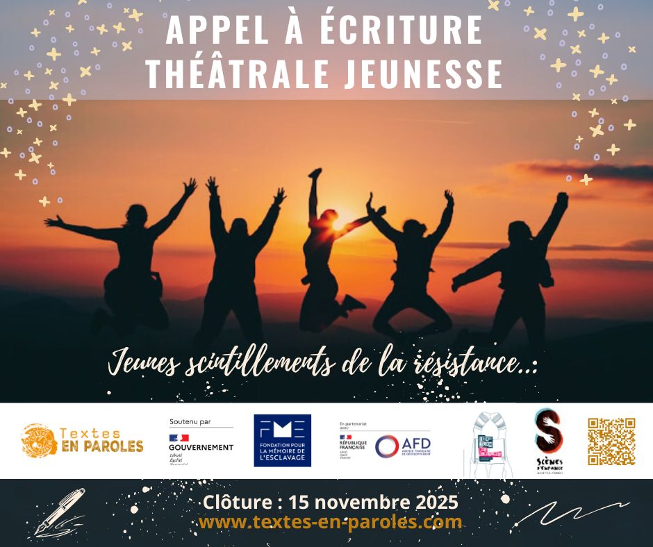 Appel à écriture théâtrale jeunesse 2025